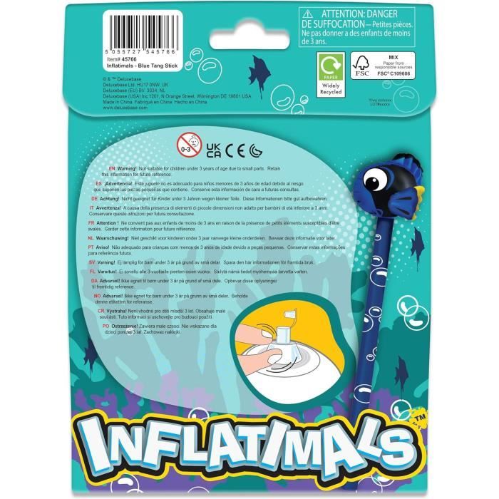 Wild Winkers Poisson Clown à Presser – Jouet Anti-Stress Avec Yeux Sautants – Sensorialité, Cadeau Fête, Décompression – Collection De 16 Animaux