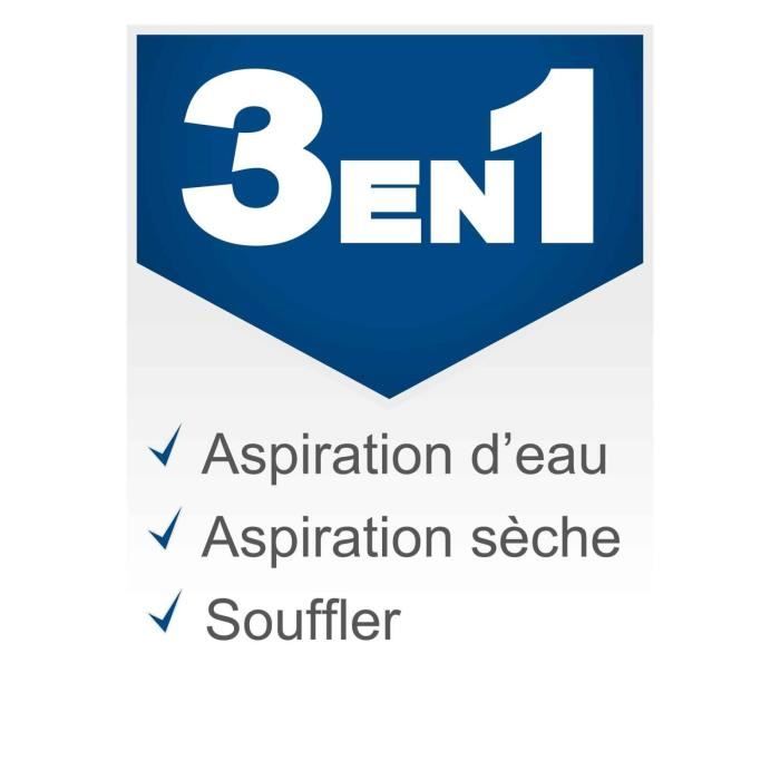 Scheppach Aspirateur eau et poussières 3en1 VC20 - capacité 20L - 1300W - puissance d'aspiration Scheppach Aspirateur eau et poussières 3en1 VC20 - capacité 20L - 1300W - puissance d'aspiration