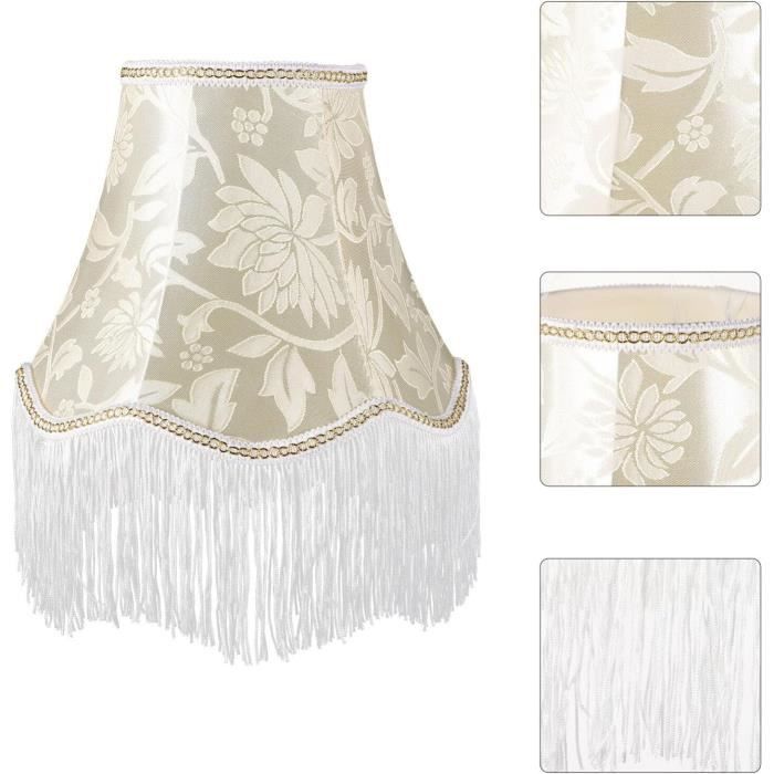 Abat Jour De Style Europ en Vintage Fleur Frange Abat Jour Tissu