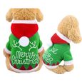 14-XL -Noël chien vêtements pour petits chiens hiver chien manteau chien noël Costume chiot vêtements nouvel an animal de compagnie-3