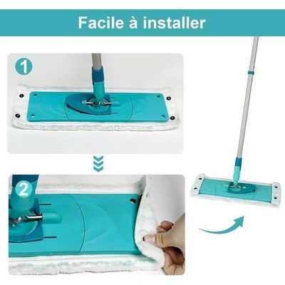 Lot De 4 Housse De Rechange En Microfibres Pour Balai À Plat