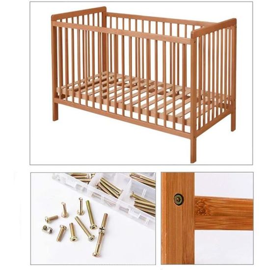 Vis De Berceau Boulons Ecrous Jeu Tete Hexagonale A Tete Creuse Vis Ecrous Pour Lit De Bebe Lit Superpose Lit Bebe Avec 2x Cles Cdiscount Maison