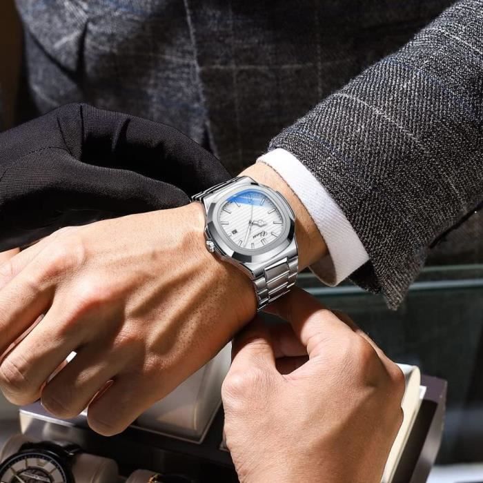 Montre sales cadran octogonal