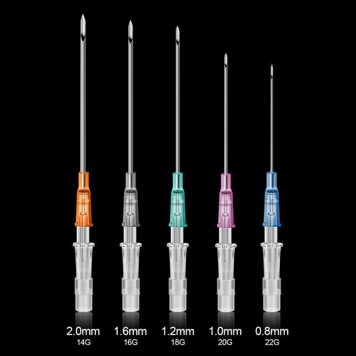 Kit Piercing 11 Pièces ZhouWei – Aiguilles 14G à 22G, Acier Inox, Avec Clip, Stérile - 4