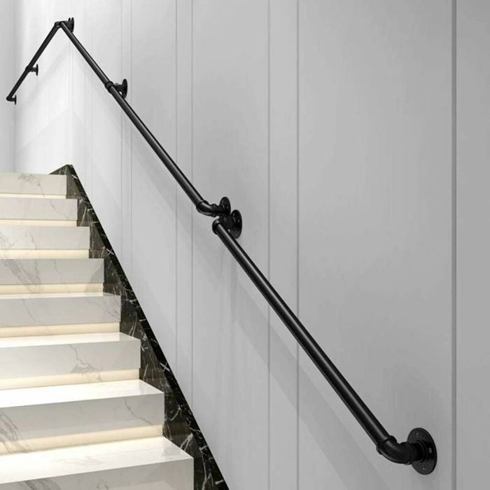 Support de rampe en aluminium droit M8
