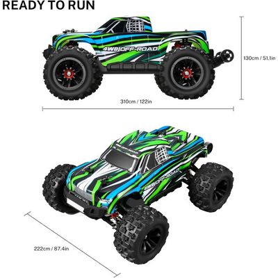 Voiture RC YONCHER YC300 – 1/12 – 45+ Km/h – 4WD Tout-Terrain – Étanche IPX5 – Adulte – Cadeau Noël Anniversaire