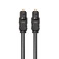 INECK® Câble optique numérique 5m - 5 mètres - Haute Résolution Professionnel TosLink - Compatible avec PS3, PS4, Xbox One, les-0