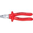Pince universelle - KNIPEX - 02 07 200 - 200mm - Rouge-0