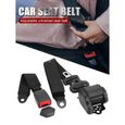 Universel 3 points réglable ceinture de sécurité du véhicule Auto, Ceinture de Sécurité 3 Point Rétractable -0