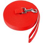 GOGOLOVING NavoX Longe pour Chien 20m Laisse de Dressage Longue pour Chien avec Poignée pour Chiens de Petites à Grandes Taille, Rouge