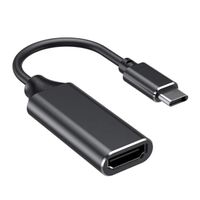Tikawi Adaptateur Noir USB Type-C vers prise HDMI Audio Video