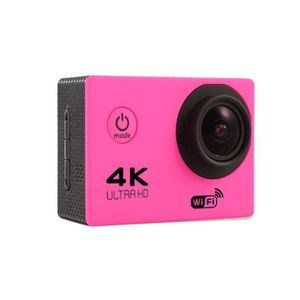CAMÉRA MINIATURE Rouge avec carte TF 32G-Mini caméra de sport étanche extérieure, caméscope vidéo DVR, Wi-Fi, interpolation 4K