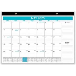 Calendrier de bureau mensuel 2023, bloc-notes, grand bloc mensuel, liste de  tâches et notes, meilleur calendrier mural de bureau pour la planification  ou l'organisation