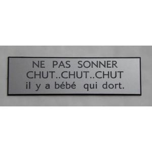 Plaque Signaletique Ne Pas Sonner Bebe Dort Cdiscount Plaque Signaletique Ne Pas Sonner Bebe Dort Cdiscount