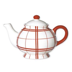 London Pottery 73402 Farmhouse Th/éi/ère en c/éramique avec infuseur Motif feuilles