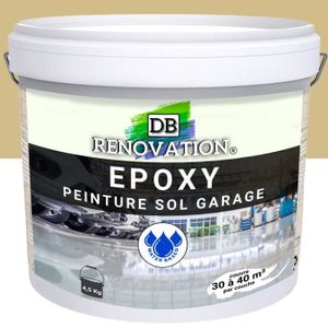 PEINTURE - VERNIS 4,5 kg Beige - RESINE EPOXY Peinture sol Garage bé