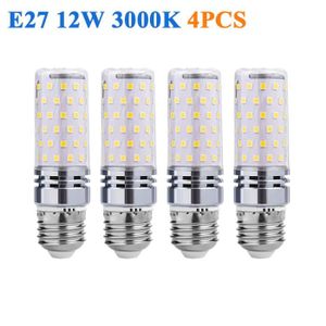 AMPOULE - LED Pack de 4 Ampoule LED E27 Blanc Chaud,12W Équivale