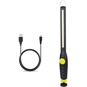 PROZOR Lampe dInspection LED Mini-lampe Rechargeable avec Clip Magnétique et Câble Charge USB COB LED Lampe de Travail 5 Modes pour Camping Randonnée Pêche Urgences,Rouge 