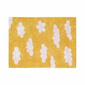 tapis enfant jaune moutarde cdiscount