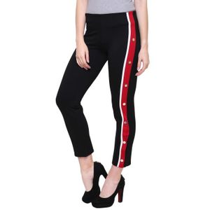 Homme de marque gym pantalon de survêtement contraste panneau latéral pantalon extensible pantalon pantalon