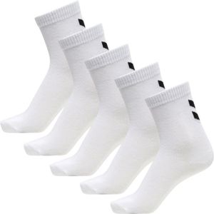 MAILLOT DE TENNIS Lot de 5 paires de chaussettes Hummel HmlMake My Day Sock - blanc/noir - 32/36