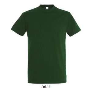 MAILLOT DE FOOTBALL - T-SHIRT DE FOOTBALL - POLO DE FOOTBALL T-shirt Sol's Imperial - vert bouteille - 5XL