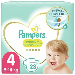 COUCHE PAMPERS Premium Protection Taille 4 - 23 Couches