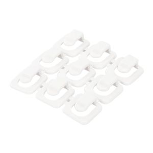 Lot de 20 clips de c/âble adh/ésifs en silicone pour c/âble USB C et c/âble dalimentation blanc