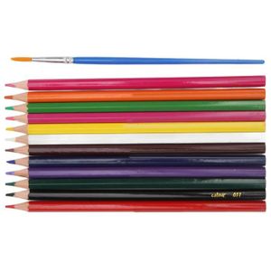 CRAYON DE COULEUR Tbest 12 crayons de couleur à base d'huile Crayon 