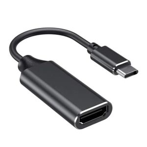 ADAPTATEUR AUDIO-VIDÉO  Tikawi Adaptateur Noir USB Type-C vers prise HDMI 