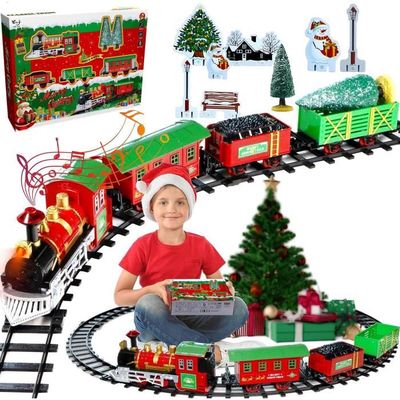 Circuit Train Jouet, Train Rails électrique avec lumière et Son pour Les Enfants Garçons Les Filles Noël - Jeux - Jouets Circuit Train Jouet, Train Rails électrique avec lumière et Son pour Les Enfants Garçons Les Filles Noël - Jeux - Jouets