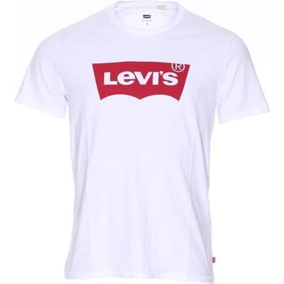 T shirt levis hot sale homme bleu blanc rouge