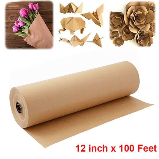 Rouleau De Papier Kraft D'emballage Brun Épais Épais Pour Bricolage Arts  Crafts Postal - 30Cm X 3M - Cdiscount Beaux-Arts Et Loisirs Créatifs
