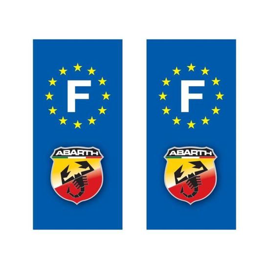 Lot De 2 Stickers Auto-Adhésifs Style Plaque D'Immatriculation Russe - Lettre 'RUS' - Environ 10cm - Neufs