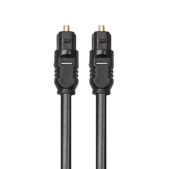 INECK® Câble optique numérique 5m - 5 mètres - Haute Résolution Professionnel TosLink - Compatible avec PS3, PS4, Xbox One, les