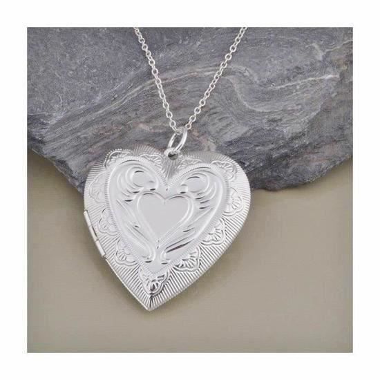 Cha ne Et Pendentif Porte Photo Coeur Grand Mod le Argent 925 Achat 