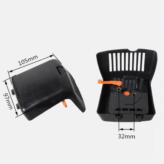 Kit Filtre à Air + Boîtier Compatible Tondeuses Fuxtec, Scheppach, Hyundai, Einhell Et Autres