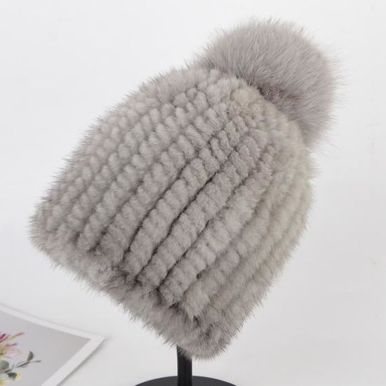 Pompons En Fourrure Naturelle - Boules Moelleuses Avec Bouton-pression Pour Bonnets, écharpes, DIY - Tailles 12, 13 Ou 15 Cm
