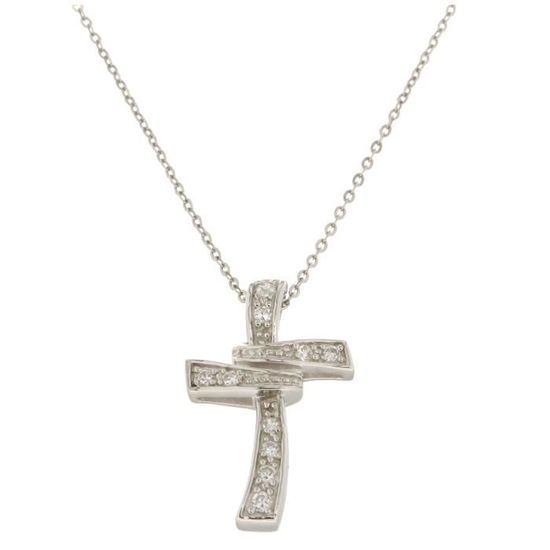 Lot Croix Et Chaîne En Argent - Fabriqué En France - Occasion