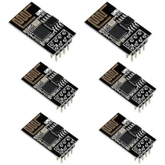 2 Modules WiFi ESP8266 ESP-01 + Adaptateurs USB - Pour Arduino, Raspberry Pi, Domotique