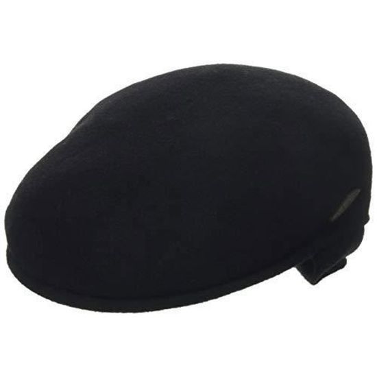 Bonnet Noir Brodé Logo Kangol - Taille Unique, Matière Acrylique - Neuf Sans étiquette