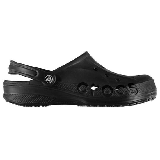 Sandales Crocs Baya Hommes Noir Design chaussure enfiler