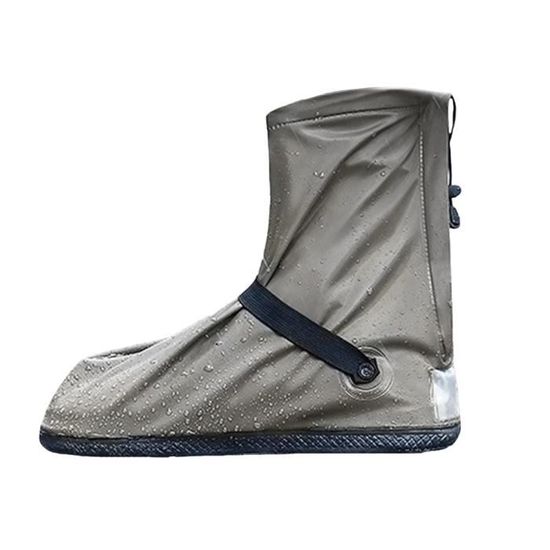 Couvre-Chaussures Imperméables Réutilisables - Pluie, Neige, Boue (Noir)
