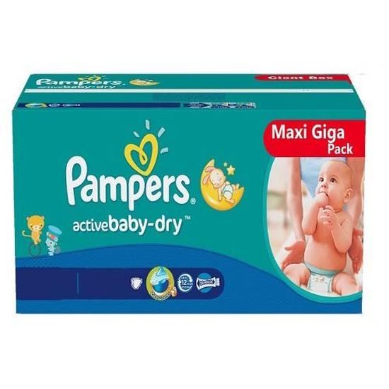 480 Couches Pampers Baby Dry taille 4+