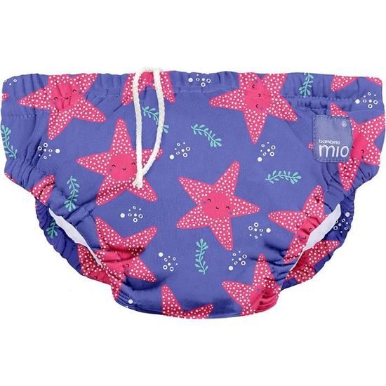 Bambino Mio, Couche de bain lavable, élastique antifuites, Léger et Stylé, Étoile Supernova, XL