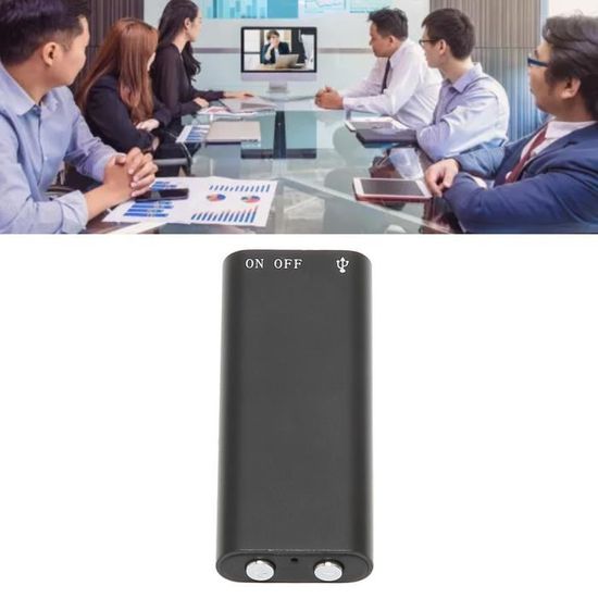 Dictaphone Numérique HOWABO 64 Go Avec Réduction De Bruit - 40h Autonomie - Activation Vocale - Boîtier Métallique - 13