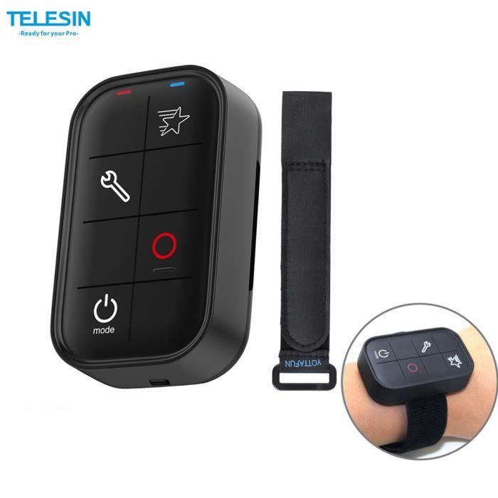 TELESIN Intelligent Wireless Wi-Fi Etanche Télécommande Tout en contrôlant 6 caméras (max.) pour GoPro Hero 4/3+ /Hero 4 Session