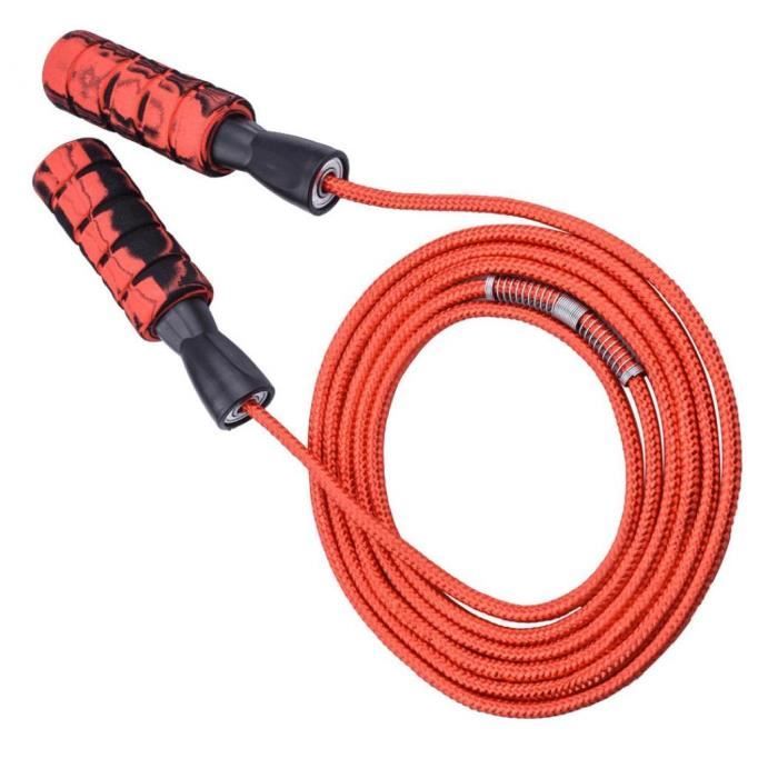 Sauter Corde à sauter Corde à double portantes Graffiti Fitness Gym exercice sport rouge