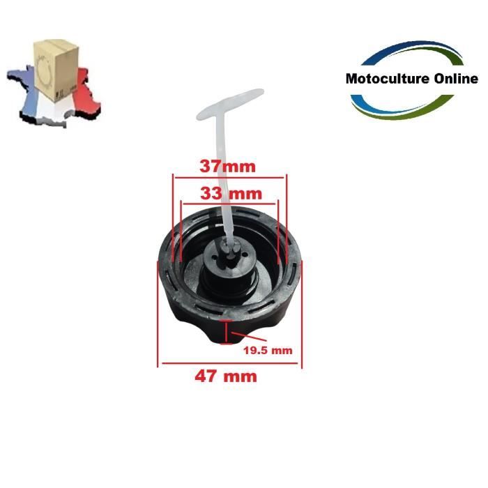 Bouchon de réservoir à carburant pour débroussailleuse ( joint inclus )