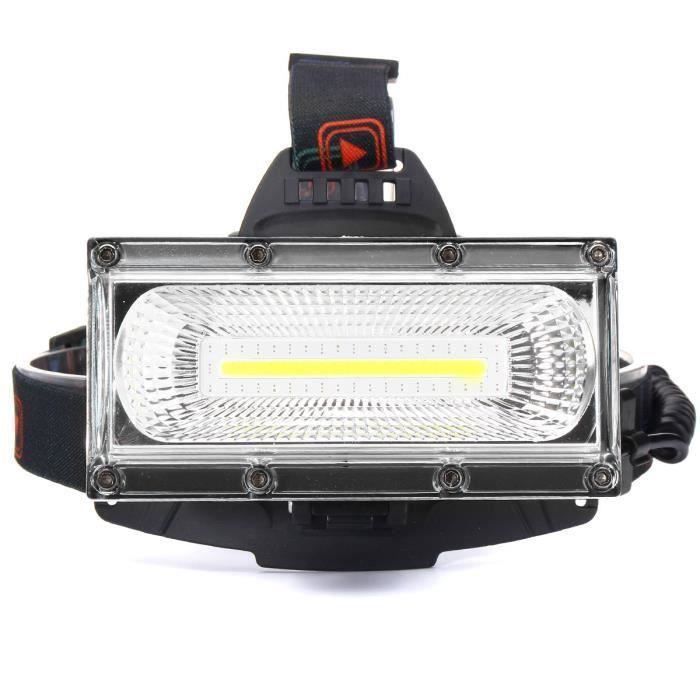 30W 3000LM Lampe Frontale Phare COB LED USB Rechargeable Pr Vélo Torche Portable Avec Batteries Noir